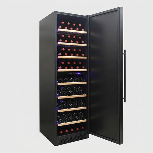 Duura Elite 300-Bottle Dual Zone Wine Cooler Refrigerator with Wood Drawers