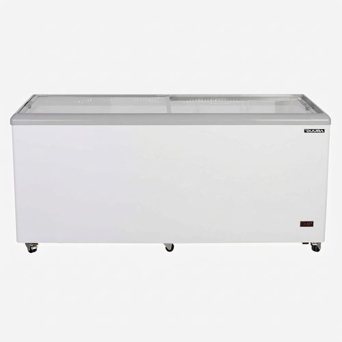 Duura Sliding Glass Top Mobile Ice Cream Display Freezer 16 Cu Ft
