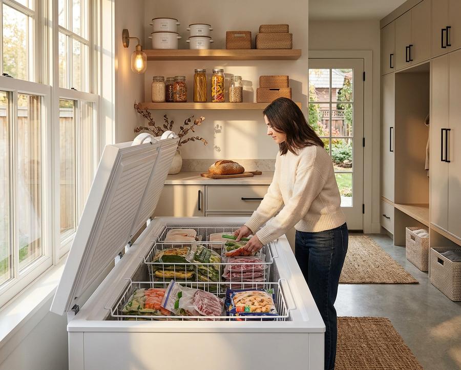 Chest freezer organization tips